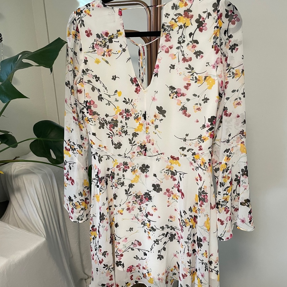 Sam Edelman Floral V-neck Mini Dress - Picture 2 of 10